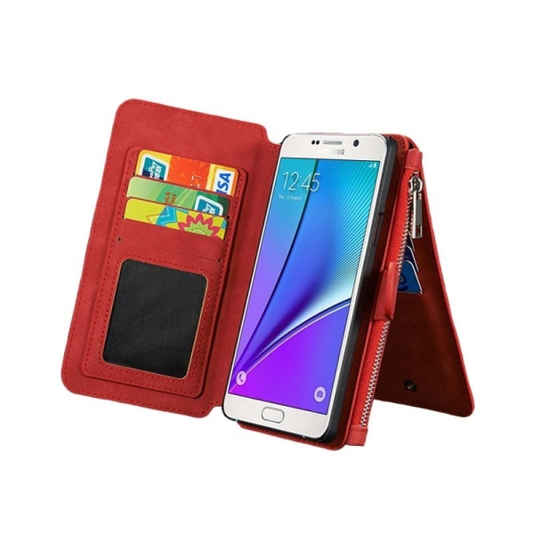 Multiplånbok 14-kort Samsung Galaxy S6 Edge (SM-G925F) Röd edc1 | Röd |  Fyndiq