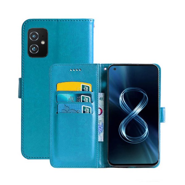 Mobilplånbok 3-kort Asus Zenfone 8 (ZS590KS) Ljusblå
