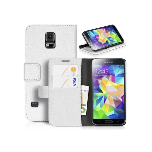 Köp Mobilplånbok 2-kort Samsung Galaxy S5 Mini (SM-G800F) Vit | Fyndiq