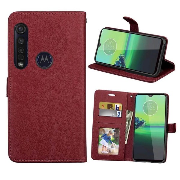 Mobilplånbok 3-kort Motorola Moto G8 Plus (XT2019-2) Brun