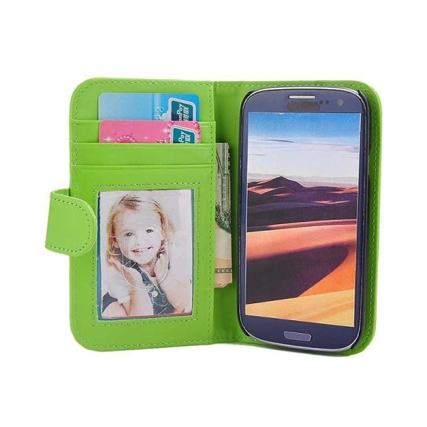 Mobilplånbok Foto Samsung Galaxy S3 (GT-i9300) Grön