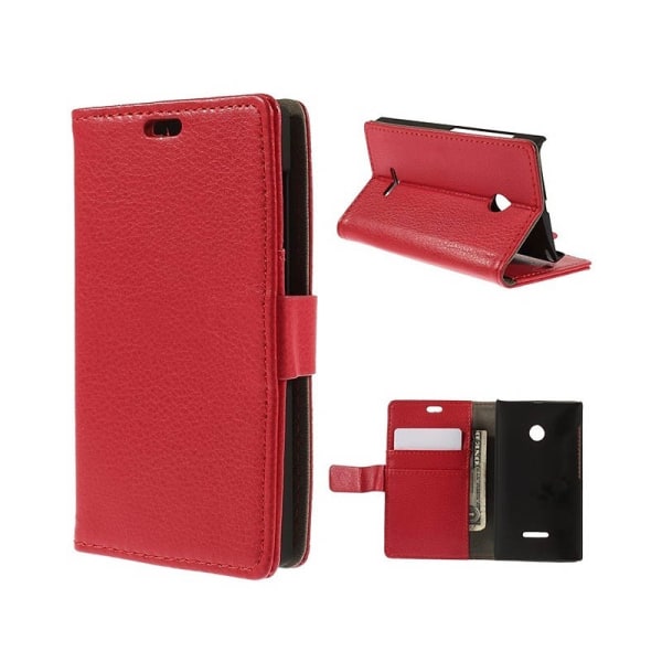 Mobilplånbok 2-kort Microsoft Lumia 532 (RM-1034) Röd