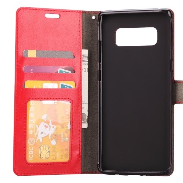 Mobilplånbok 3-kort Samsung Galaxy Note 8 (SM-N950F) Röd