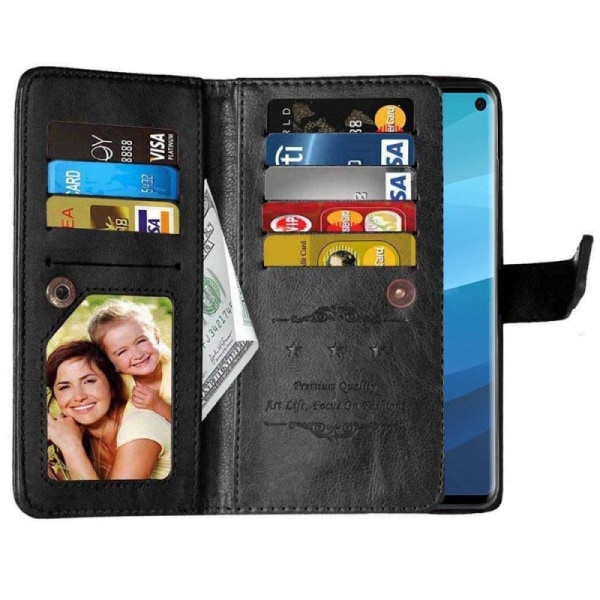 Dubbelflip Flexi 9-kort Samsung Galaxy S10 (SM-G973F) Svart 0396 | Svart |  Fyndiq