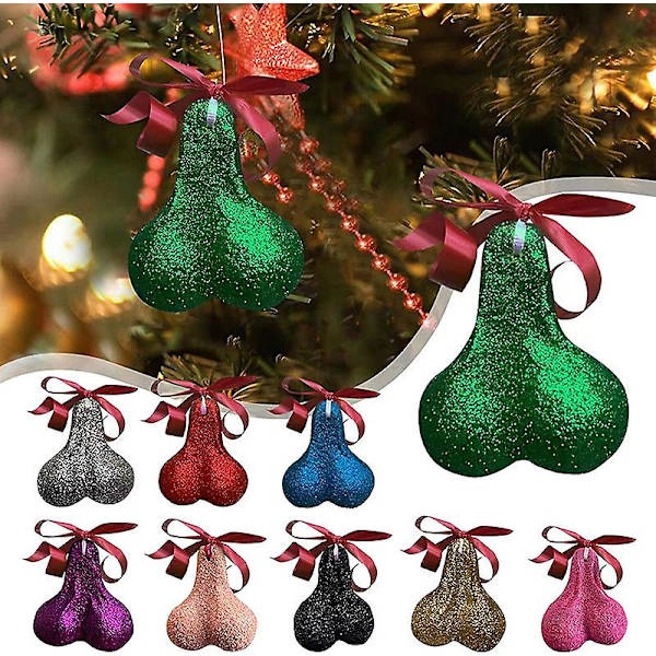 Christmas Ballballs hänge Creative Xmas Trees Hängande Ornament Dekor -ES Pink
