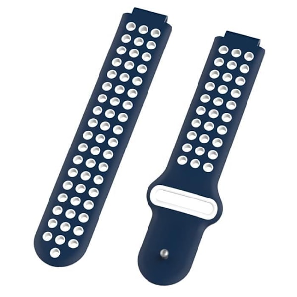 Silikonarmband för Garmin Forerunner 220 230 235 630 620 735 645 Approach S20 S60 GPS-klocka (Blå+Vit)