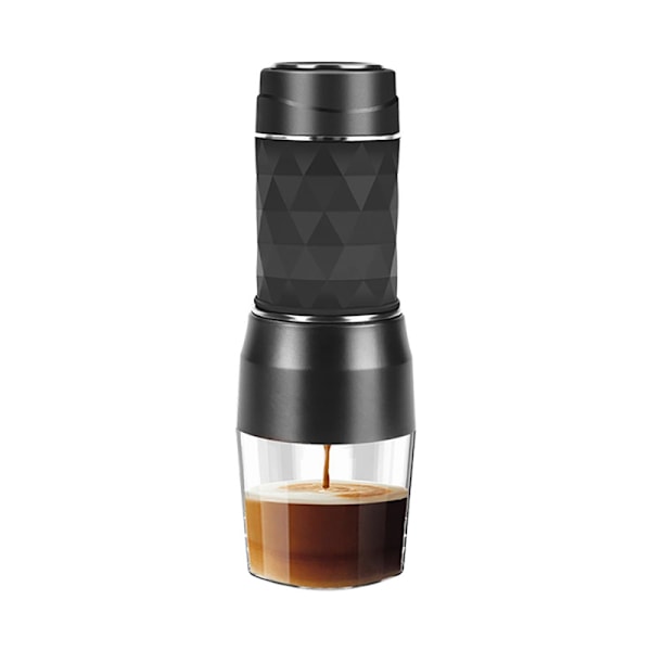 Espresso-kahvinkeitin, käsikäyttöinen, kapseli- ja jauhekahville, kannettava kahvinkeitin, sopii kahvijauheelle ja -kapseleille