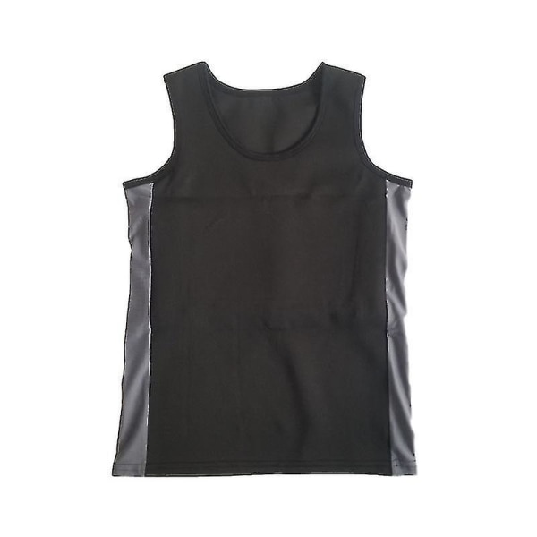 Haleychan Dam Kvinnors Tomboy Bröstbindande Baddräkt Trans Lesbisk Tank Top Pullover Korsett Baddräkt Platt Bröst S-3xl (endast Simväst -hg Black L