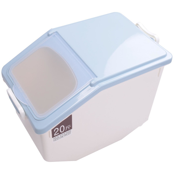 10 kg/22 lb riisisäiliö Ilmatiivis ruokasäiliö suljetulla organizer ja pyörillä keittiöön