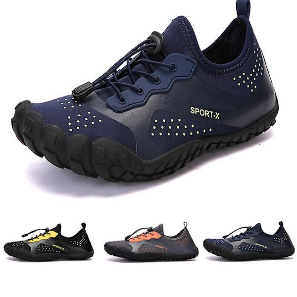 SnabbTorkande Barfota Skor för Kvinnor och Män - Strand, Simning, Vattenskor, Halksäkra, Yoga, Vandring, Surf, Aqua Skor, Unisex 1817 1817 Black EU44