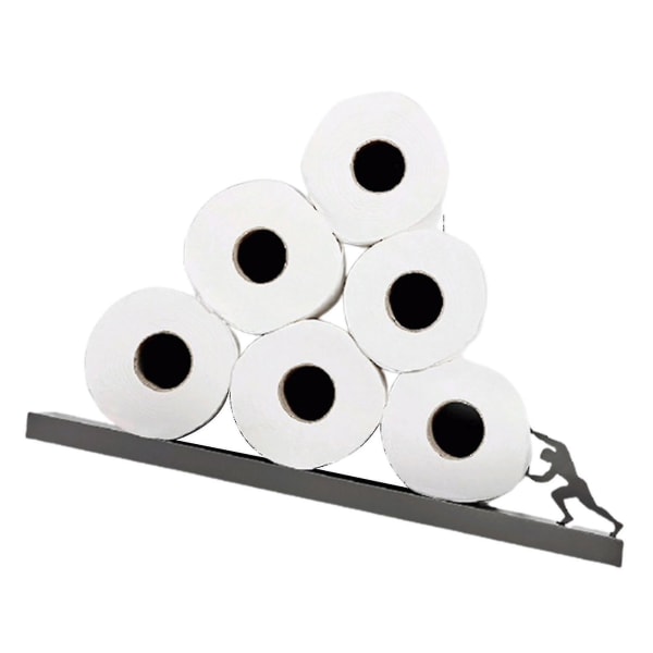 Toilet Roll Paper Holder Creative Stainless Steel Bathroom Tissue Storage Rack Bathroom Accessories -hg Hercules Tissue Holder