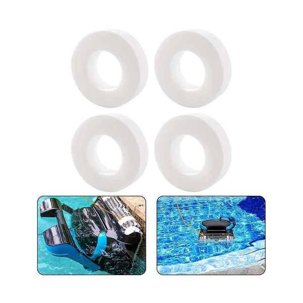 8 Pack kiipeilyrenkaan vaihto 6101611-r4 Dolphin Pool Cleaning Robot M200 M400 M500 -ES white