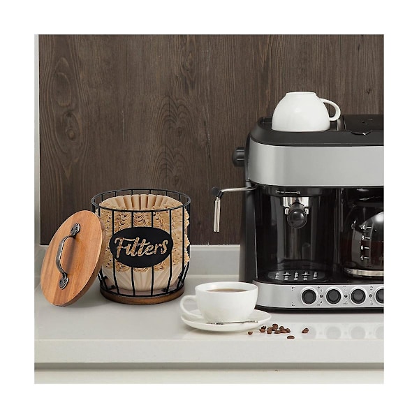 Kaffe Filterhållare Förvaring För Kaffebar Tillbehör Vacker Kaffe Filter Förvaringsbehållare A