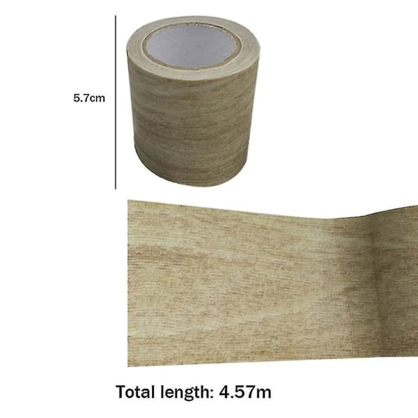 Woodgrain korjausteippi Laastari Puuteksturoitu huonekaluteippi Vahva tahmeus Vedenpitävä Light Grey
