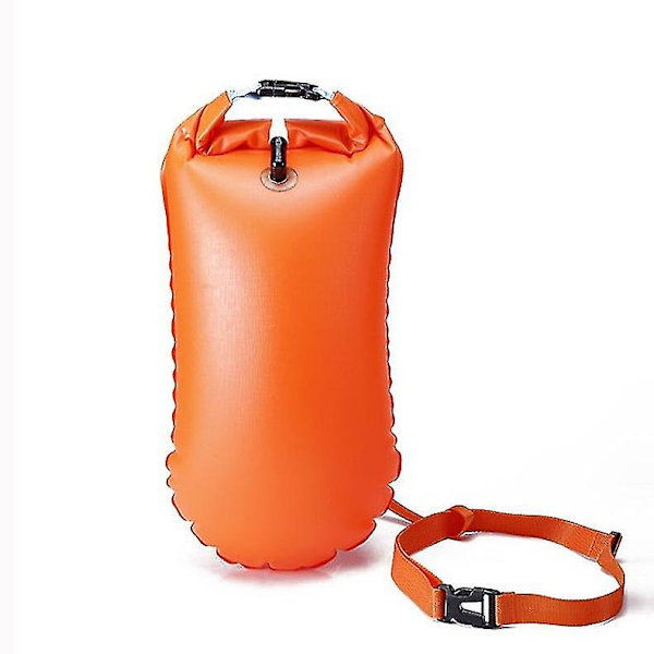 Swim Buoy Tow Float Dry Bag, Wild Swimming Float, oppustelig Vandtæt Dry Bag Yellow