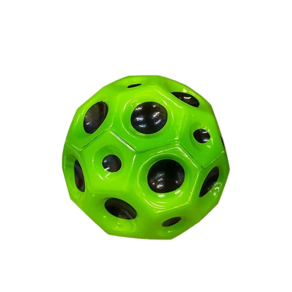 6st Astro Jump-bollar Rymdbollar Extrem hög studsande boll Tiktok Pop studsande Moon Ball Gummistuds Sensorisk boll -ES green