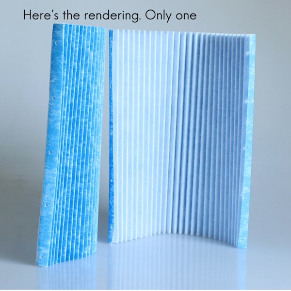 Passer til Daikin Luftrenser Filter Skjerm Mc70Kmv2 Mck57Lmv2 Bac006A4C Plissert Filterelement
