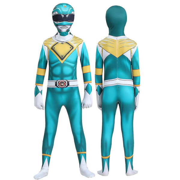 4-9 år Barn Pojkar Jumpsuits Bodysuits Superhjälte Cosplay Skolfest Kostym Finklänning Outfits Presenter-Grön 4-5Years
