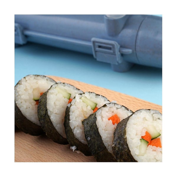 10-pak gør-det-selv-sushimaskine Sushi-værktøj Hurtig sushi Japansk valset riskød Køkken Bento-tilbehør White
