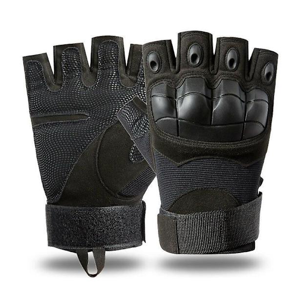Militær Taktisk Hårde Knuckle Handsker Fuld Fingerfingerløs Army Combat Jagt -hg Brown-Fingerless M