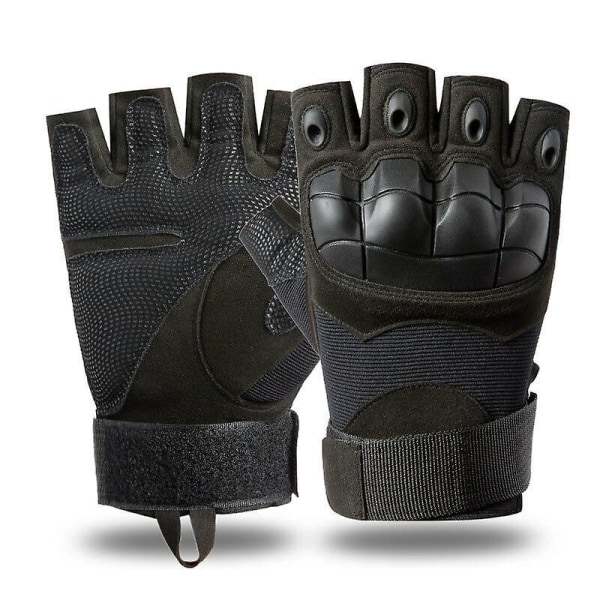 Militära Taktiska Hårdknogsgolvlar Full Fingerfingerless Army Combat Hunting -hg Brown-Full Finger L