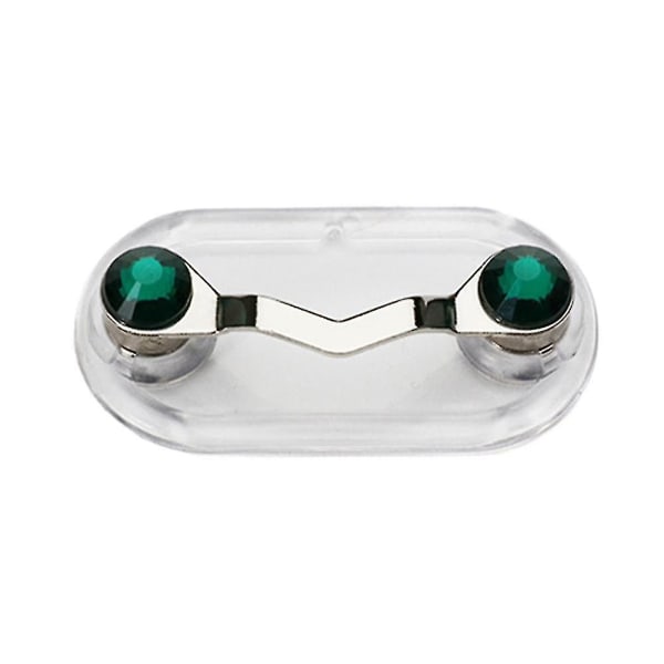 Magnetisk brilleholder Hold briller sikre Magnetiske brilleholdere Id Badge øretelefoner -ES Emerald