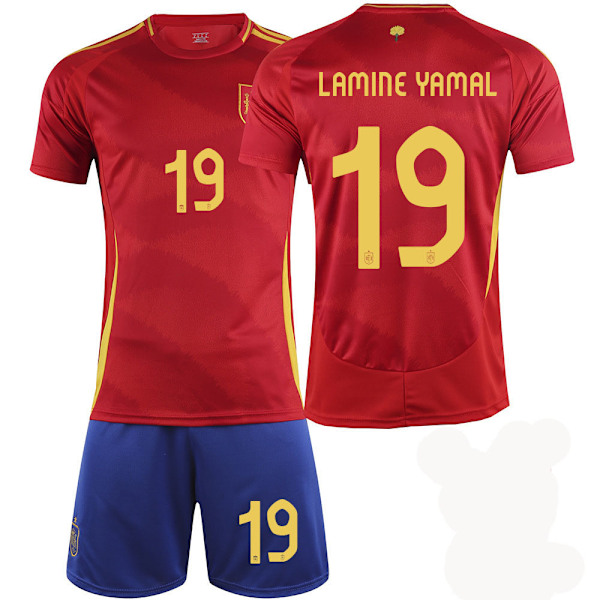 2024 EM Spanien hemmatröja Yamal fotbollströja C S(165-170cm)