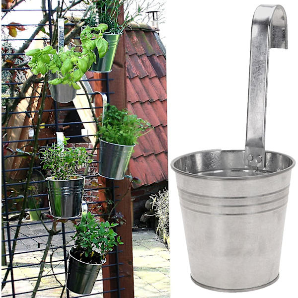 4 stk. Hængende potter Balkon Urtepotte Hængende Balkon Potte Plantepotte til at hænge Plantepotte til at hænge op