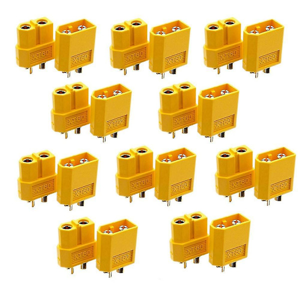 10 Par XT60 Stik Hun-Stikke til RC Quadcopter FPV Drone
