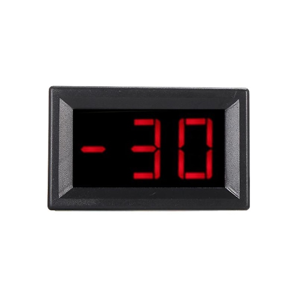 XH-B310 Industrielt digitalt termometer 12V temperaturmåler K-type M6 termoelementtester -30~800 termograf Høj nøjagtighed med LED-display -Rød Red