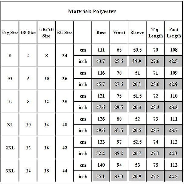 2st/ set Dam Vanliga träningsoveraller Set V-ringad Lösa toppar+långa byxor Loungewear Pyjamasset Black XL
