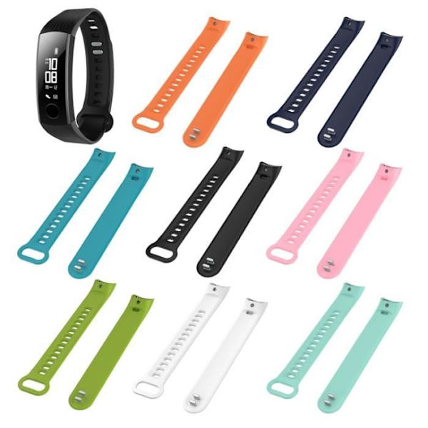 TPE Urheilukellohihnojen Varaosa/Vaihtohihno Huawei Honor Band 3:lle - Vaaleanpunainen