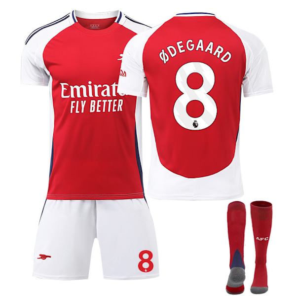 2425 Arsenal hjemmebanetrøje Odegaard fodbolduniformssæt A 26(140-150cm)