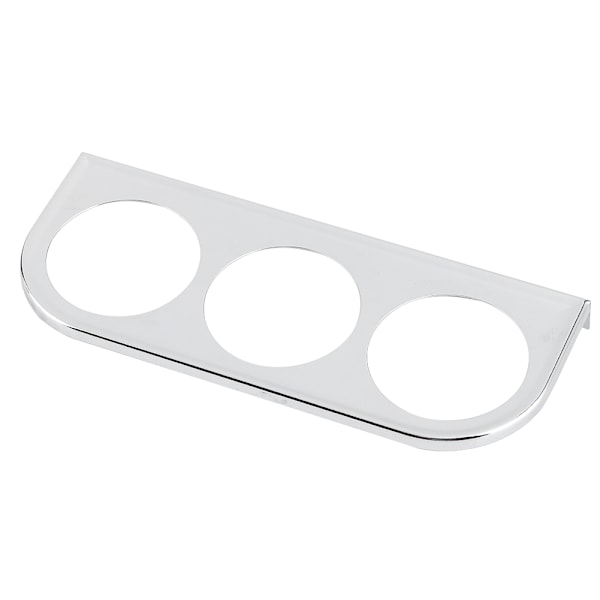 52mm/2in 3-hulls trippel instrumentpanel skallmålerfeste bil dashbordmåler jernholder sølv