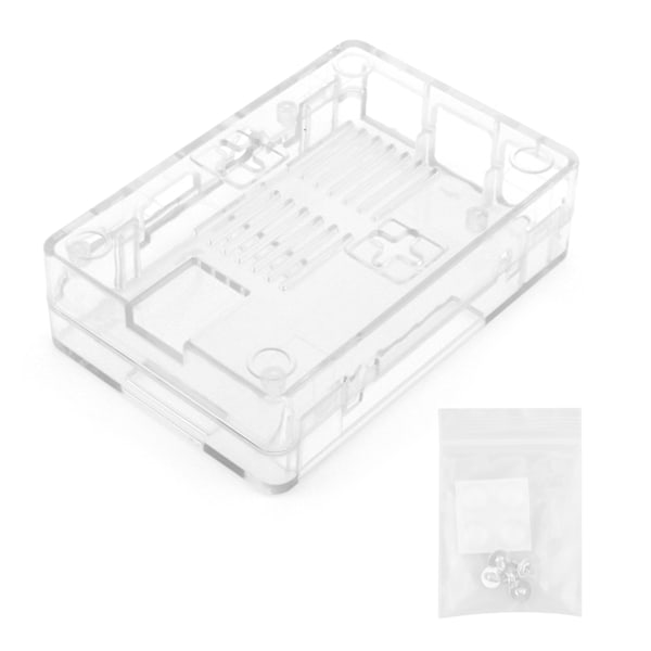 Frostet transparent beskyttende etui cover boks tilbehør passer til Raspberry Pi 3B 3B+