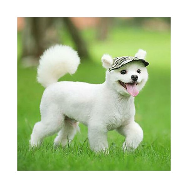 Hund Baseballkeps Utomhus Husdjur Solhatt Sommar Canvas Visir Valp L - Kamouflage Kamouflage
