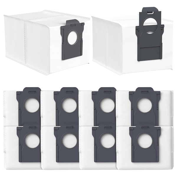 10-pack dammsugarpåsar för Dreame X30 Ultra / X40 Ultra / L10s Pro Ultra robotdammsugare tillbehör reservdelar
