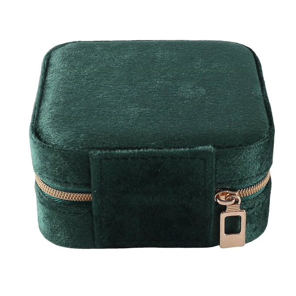 Plysch sammet Resesmyckeskrin Organizer Smycken Organizer Liten smyckeskrin för kvinnor öron
