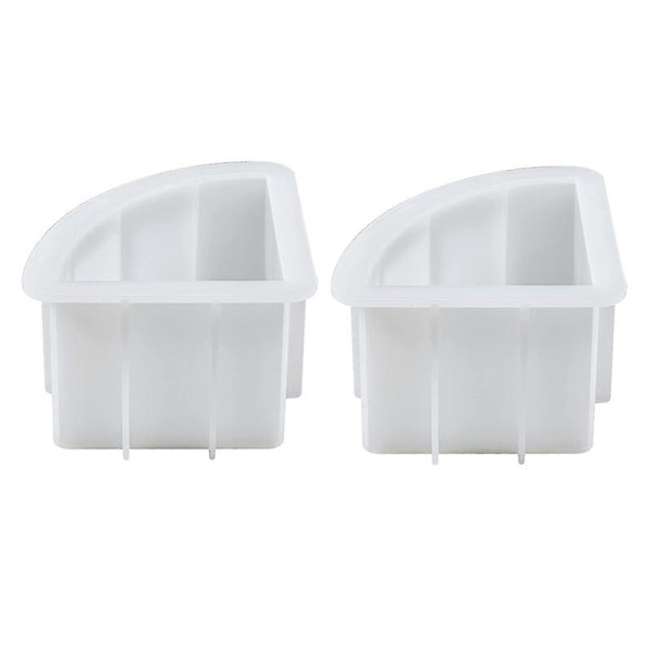 2 st stora bokstöd i resinform, silikonform för blomsterkonservering, djup epoxyform för resin Ar White
