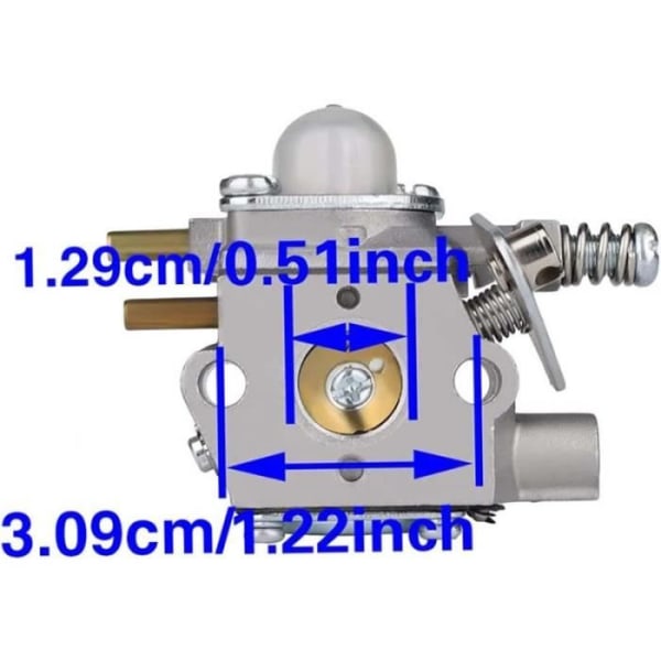 Bränsle kompatibelt med Echo Srm-2400sb Srm-2410 Gt-2400 Pe-2400 Ppt-2400 Pp-1250 Wt-424 12300052131 12300052132 Luftfilter