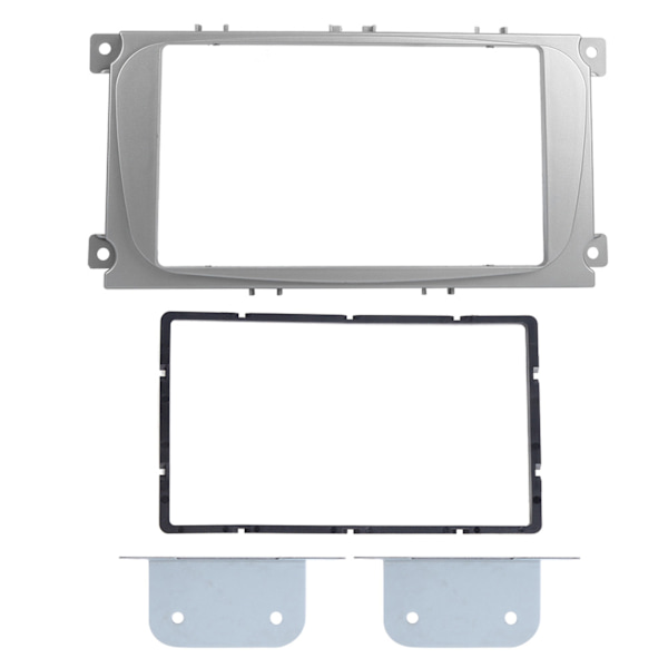 2Din 7in Navigation Fascias Frame DVD Radio Player Panel Trim Passer til Ford Focus 2004‑2010