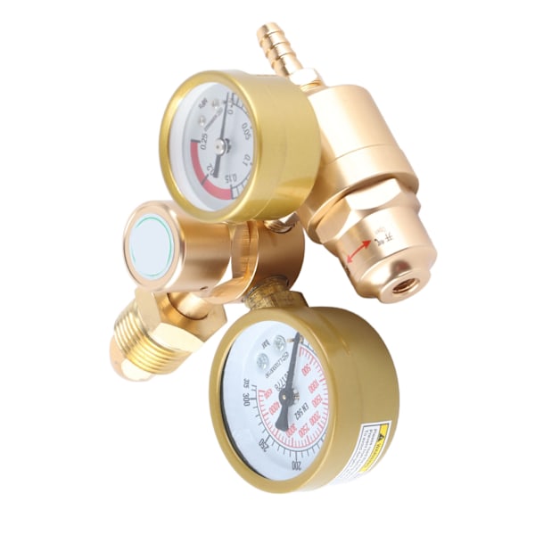 Gassvejseregulator Argon CO2 Måler TIG MIG Flowmeter 4500psi Cylinder Trykreduktionsventil 1/4in Udløb 6.605GPM