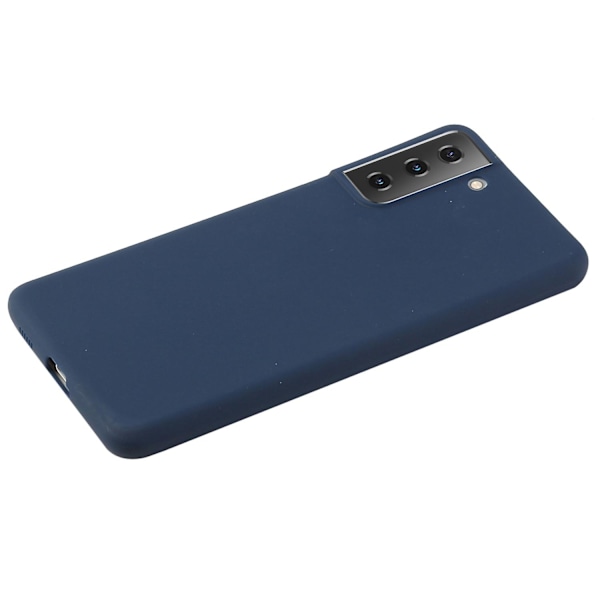 Til Samsung Galaxy S22 5G Blød TPU Ultratyndt Telefon Bagcover Let Mat Finish Belægning Etui Dark blue Style L Samsung Galaxy S22 5G