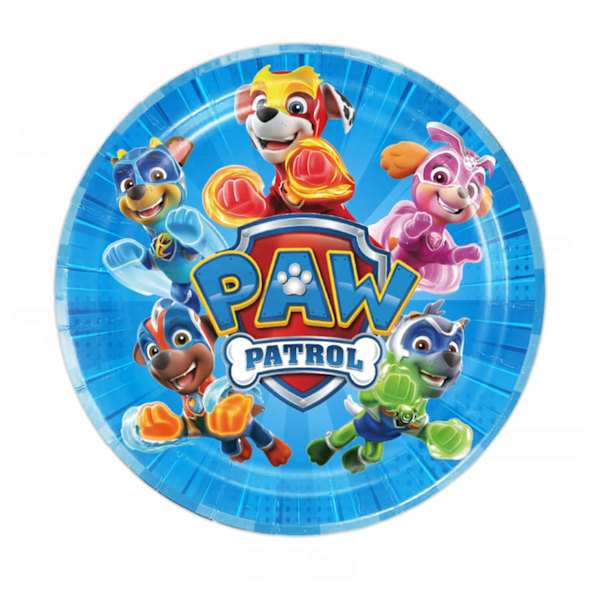10 st Paw Patrol Tallrikar 9\" Pojkar Kalas Tillbehör Födelsedagsdekorationer