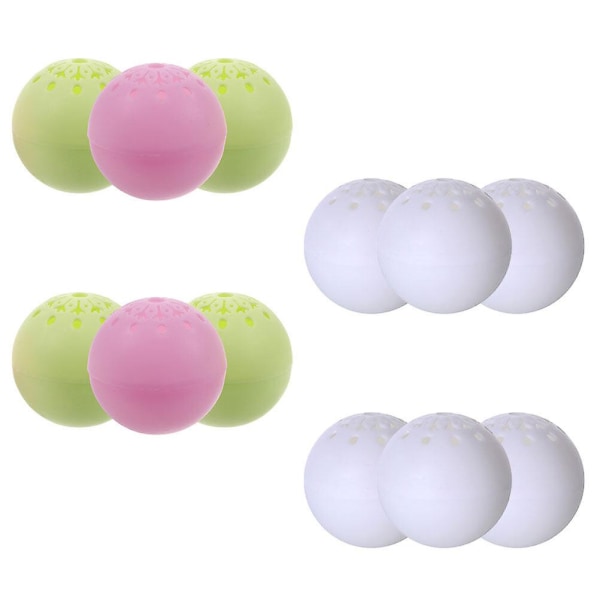 12 stk Skodeodoriseringsballer Skooppfriskerballer Duftende luktfjernerballer kompatibel med garderobe -ES Assorted Color 4X4X4CM