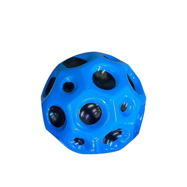6st Astro Jump-bollar Rymdbollar Extrem hög studsande boll Tiktok Pop studsande Moon Ball Gummistuds Sensorisk boll -ES blue