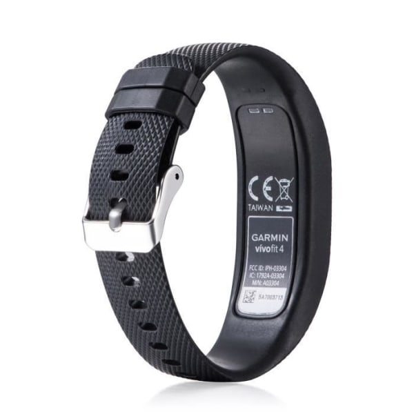 Silicone Strap for Garmin VivoFit 4 Fitness Tracker Small in Black