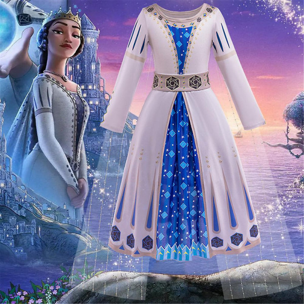 3-15 år Barn Jenter The Movie Wish Empress Cosplay Dress Party Fancy Dress Gifts 13-15Years