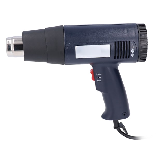 Varmepistol 60‑600℃ Justering af knappen Konstant temperatur Lodde værktøj 1600W EU stik 220V