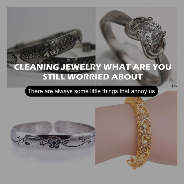 Premium smykkerenser, smykkerenserløsning for diamant, gull, sølv, edelstener med metallpolering